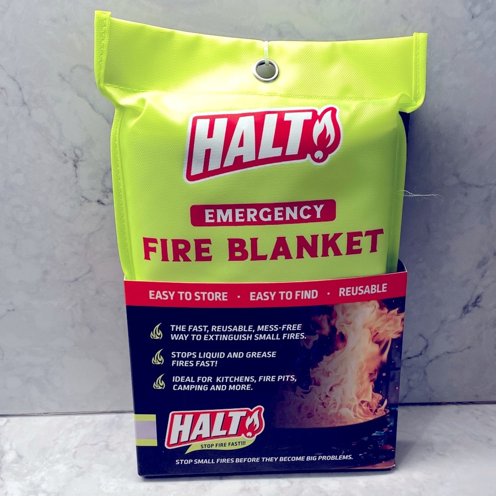 Emergency Fire Blanket - Neon Green